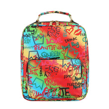 Load image into Gallery viewer, Multi Color Grafitti Trolley Sleeve Backpack
