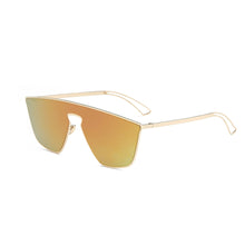 Load image into Gallery viewer, Orange Futuristic Flat Lens Sunglasses
