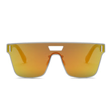 Load image into Gallery viewer, Orange Unisex Square Mirror Glasses
