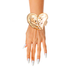 Load image into Gallery viewer, Hammered Gold Chunky Cuff
