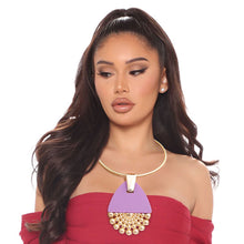 Cargar imagen en el visor de la galería, Purple Teardrop Burst Necklace
