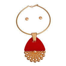 Cargar imagen en el visor de la galería, Red Teardrop Burst Necklace
