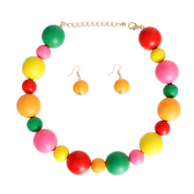 Load image into Gallery viewer, Rainbow Wood Necklace
