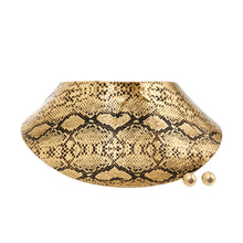 Load image into Gallery viewer, Snake Print Collar Choker Set
