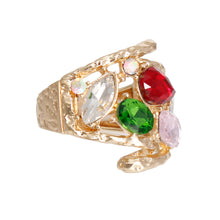Load image into Gallery viewer, Multi Loop Crystal Ring
