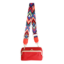Load image into Gallery viewer, Multi Chevron Red Bag Strap

