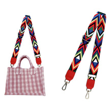 Load image into Gallery viewer, Multi Chevron Red Bag Strap
