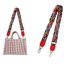 Load image into Gallery viewer, Multi Geometric Red Bag Strap

