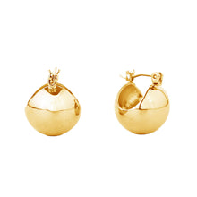 Load image into Gallery viewer, Hoop 14K Gold Small Ball Earrings for Women
