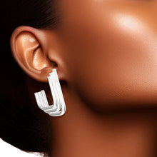 Load image into Gallery viewer, Hoop White Gold Small Stack Hook Earring for Women
