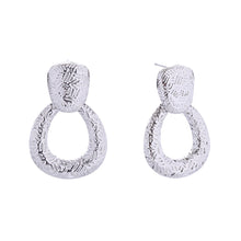 Load image into Gallery viewer, Dangle White Gold Small Scratch Drop Earring Women
