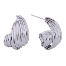 Load image into Gallery viewer, Stud White Gold Small Spiral Wire for Women
