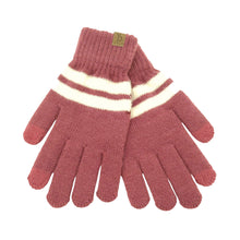 Load image into Gallery viewer, Red Stripe Knit Gloves
