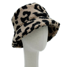 Load image into Gallery viewer, Camel Leopard Teddy Bucket Hat
