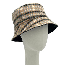 Load image into Gallery viewer, Orange Plaid Woolen Bucket Hat
