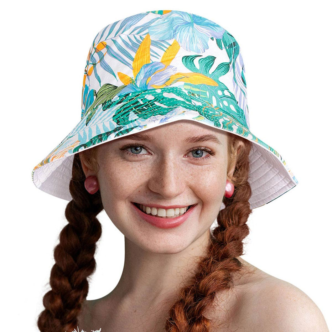 Green Tropical Reversible Hat