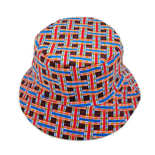 Load image into Gallery viewer, Brown Geometric Reversible Bucket Hat

