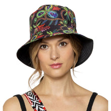 Cargar imagen en el visor de la galería, Black Paisley Color Reversible Bucket Hat
