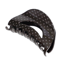 Load image into Gallery viewer, Black Polka Dot Medium Claw Clip
