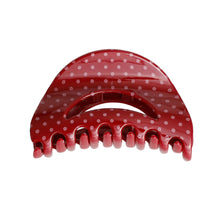 Load image into Gallery viewer, Red Polka Dot Medium Claw Clip
