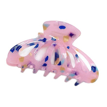 Load image into Gallery viewer, Pink Marble Big Hair Claw Clip
