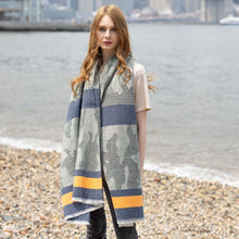 Load image into Gallery viewer, Camo Stripe Frayed Edge Scarf
