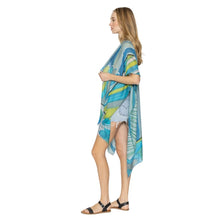 Load image into Gallery viewer, Green Abstract Print Kimono
