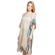 Load image into Gallery viewer, Taupe Rainbow Weave Kaftan
