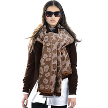 Load image into Gallery viewer, Pink Leopard Reversible Cozy Scarf
