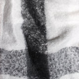 Fringe Poncho Poly Black Plaid Long Zip for Women