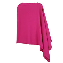 Load image into Gallery viewer, Scarf Poncho Acrylic Pink Convrtble Wrap for Women
