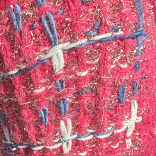 Cargar imagen en el visor de la galería, Vest Plaid Tweed Pink Vest for Women
