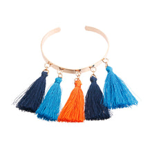 Cargar imagen en el visor de la galería, Various Blue Tassels Bangle
