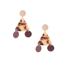 Load image into Gallery viewer, Triangle Tortoiseshell Earrings
