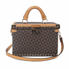 Load image into Gallery viewer, Brown Square Trunk Handbag
