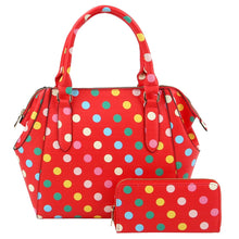 Load image into Gallery viewer, Red Polka Dot Handbag Set
