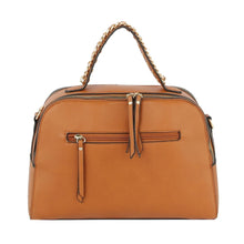 Load image into Gallery viewer, Brown Stripe Top Handle Handbag Set
