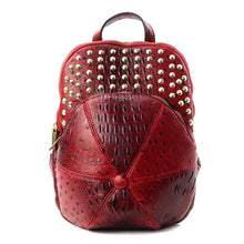 Load image into Gallery viewer, Red Baseball Hat Shaped Backpack
