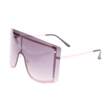 Load image into Gallery viewer, Black Designer Shield Sunglasses
