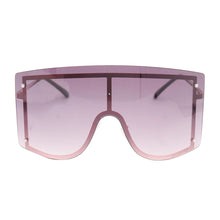 Load image into Gallery viewer, Black Designer Shield Sunglasses
