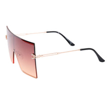 Load image into Gallery viewer, Brown Gradient Square Visors
