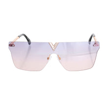 Load image into Gallery viewer, Purple Gradient V Sunglasses
