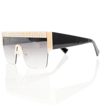 Load image into Gallery viewer, Sunglasses Shield Pave Black Eyewear for Women
