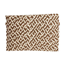 Cargar imagen en el visor de la galería, Brown Pattern Flap Clutch
