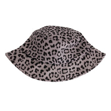 Load image into Gallery viewer, Gray Leopard Print Bucket Hat
