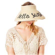 Cargar imagen en el visor de la galería, Hello Sunshine Beach Visor Hat
