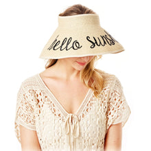 Load image into Gallery viewer, Hello Sunshine Beach Visor Hat
