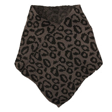 Load image into Gallery viewer, Gray Leopard Triangle Tube Scarf
