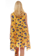 Load image into Gallery viewer, Mustard Floral Vest Cover Up

