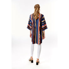 Load image into Gallery viewer, Navy Stripe Designer Horsebit Cover Up
